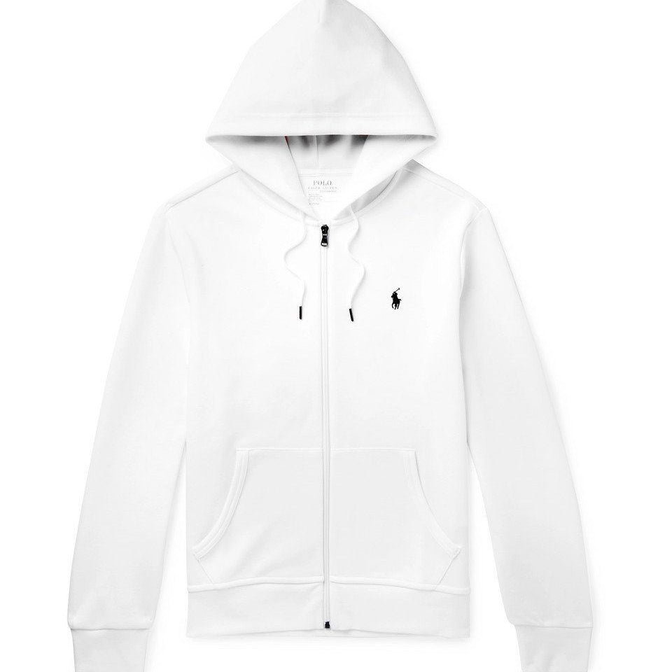 Polo Ralph Lauren Zip Up Hoodie - White