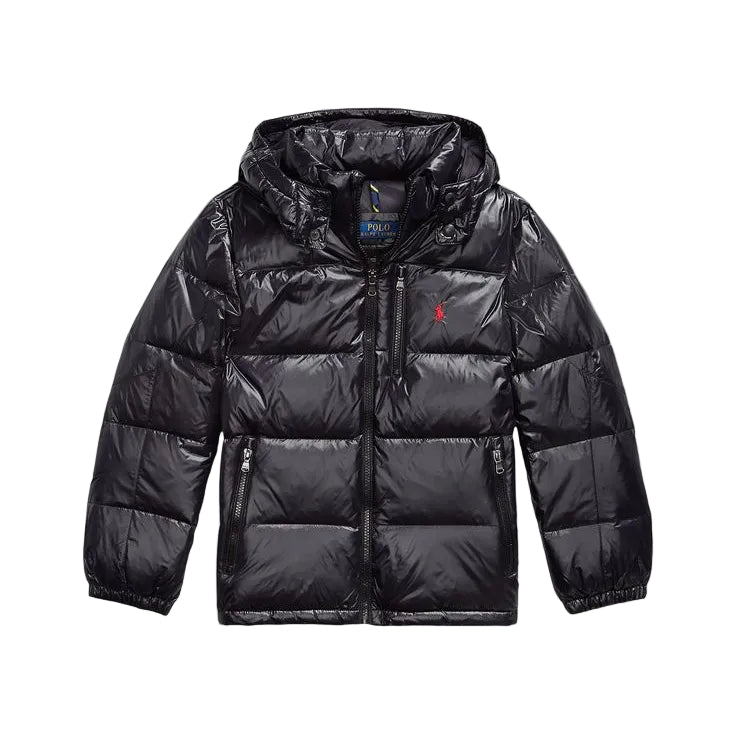 Polo Ralph Lauren Puffer Jacket - GLOSSY Black