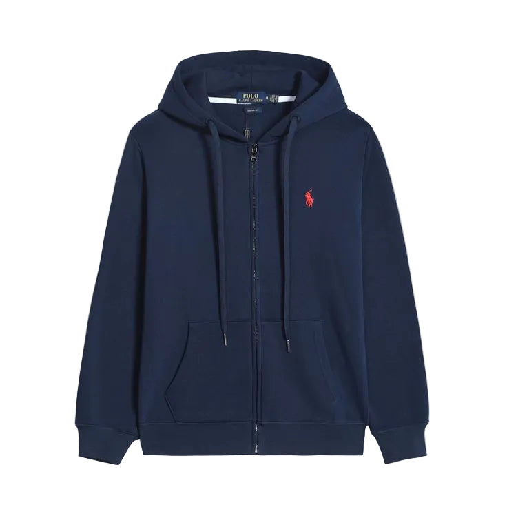 Polo Ralph Lauren Zip Up Hoodie - Navy Blue